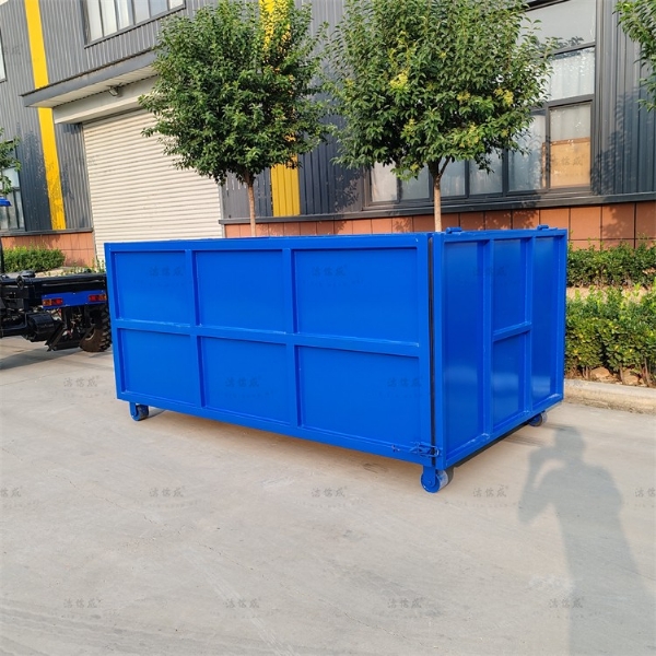 全蓝建筑垃圾箱