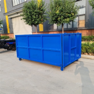 全蓝建筑垃圾箱