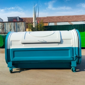 上下圆弧勾臂垃圾箱