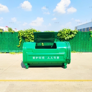 户外3方压膜垃圾箱