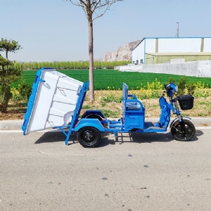 电动三轮大白桶垃圾分类车