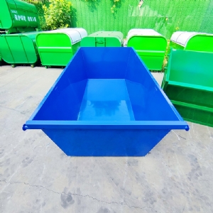 4方全蓝摆臂垃圾箱