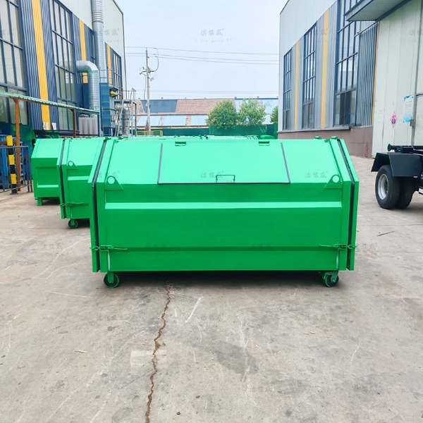 全绿两侧开门垃圾箱