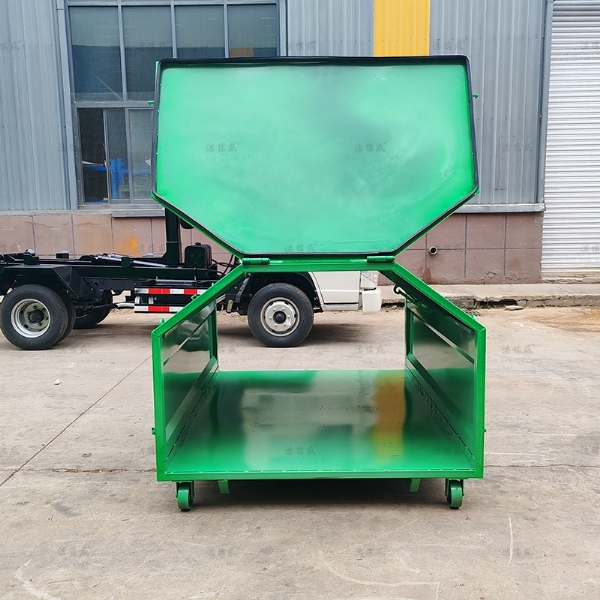 全绿两侧开门垃圾箱