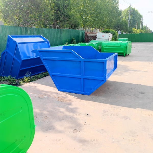 小型全蓝垃圾斗