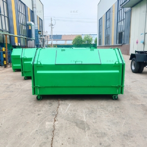 全绿两侧开门垃圾箱