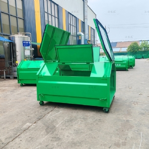 全绿两侧开门垃圾箱