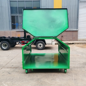 全绿两侧开门垃圾箱