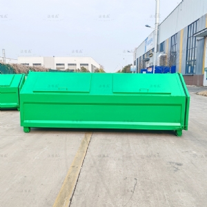 梯形全绿垃圾存放运输箱