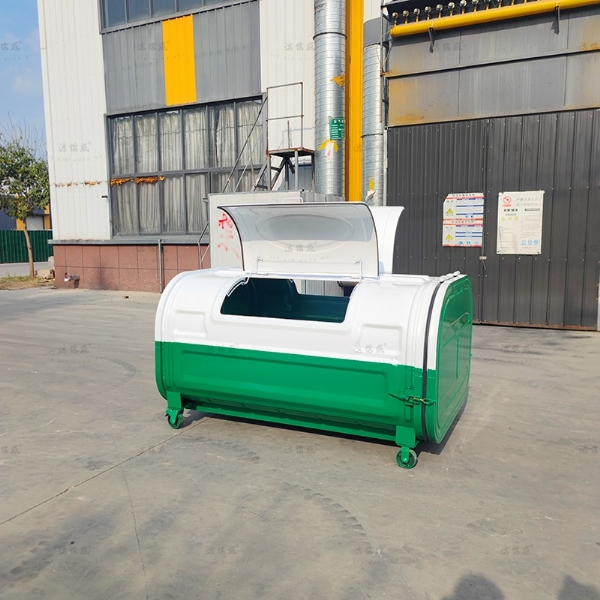 白绿3方车载勾臂箱