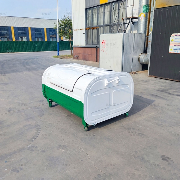 白绿3方车载勾臂箱