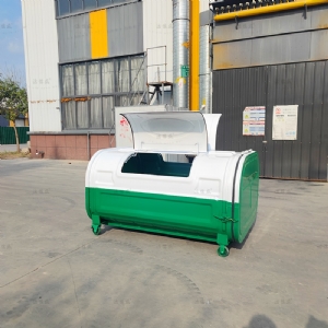 白绿3方车载勾臂箱