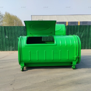 对角开门新款压膜垃圾箱