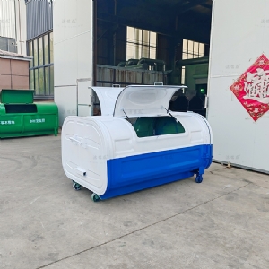 上白下蓝定向轮勾臂箱