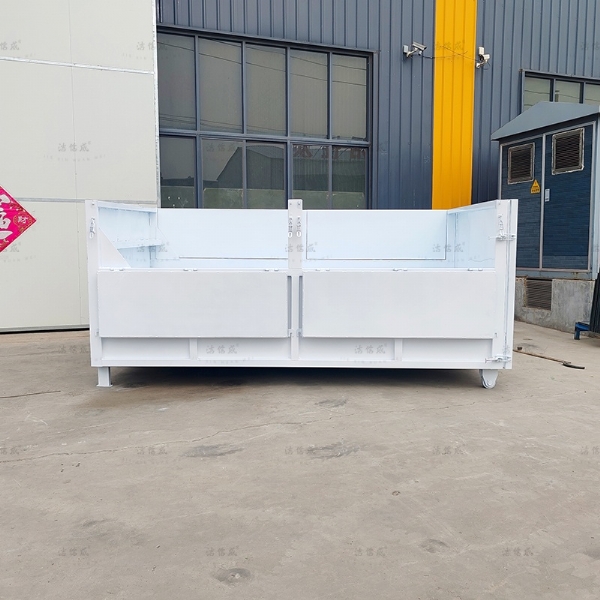 白色无盖大型勾臂箱