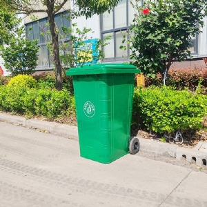 240L镀锌板垃圾桶