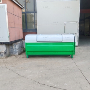 上白下绿5方勾臂垃圾箱