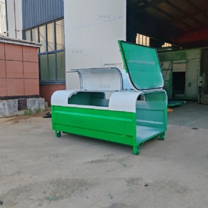 上白下绿5方勾臂垃圾箱