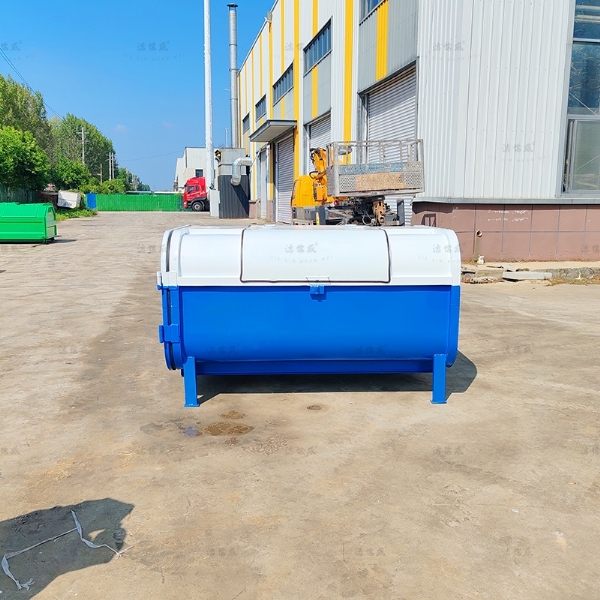 支腿圆弧型侧开门垃圾箱