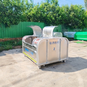 气撑杆不锈钢3方勾臂垃圾箱