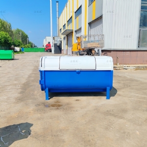 支腿圆弧型侧开门垃圾箱