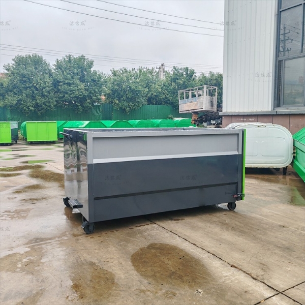 无盖建筑垃圾箱