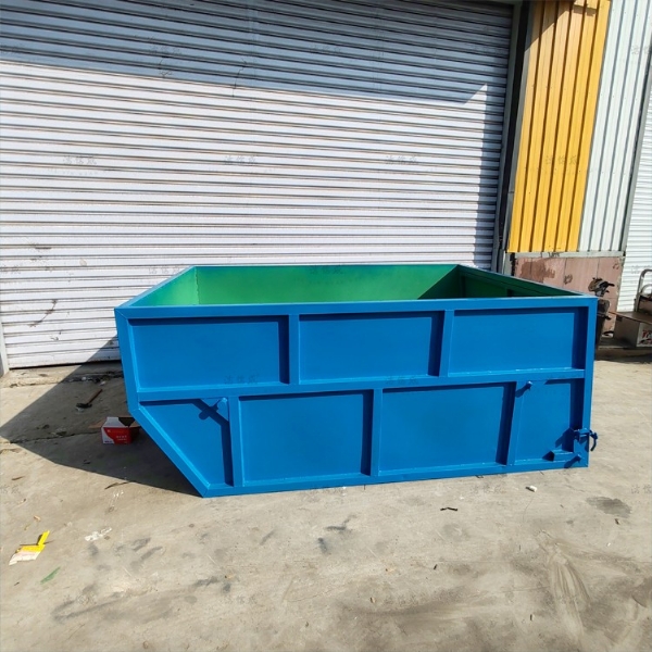 全蓝大容量摆臂式垃圾箱