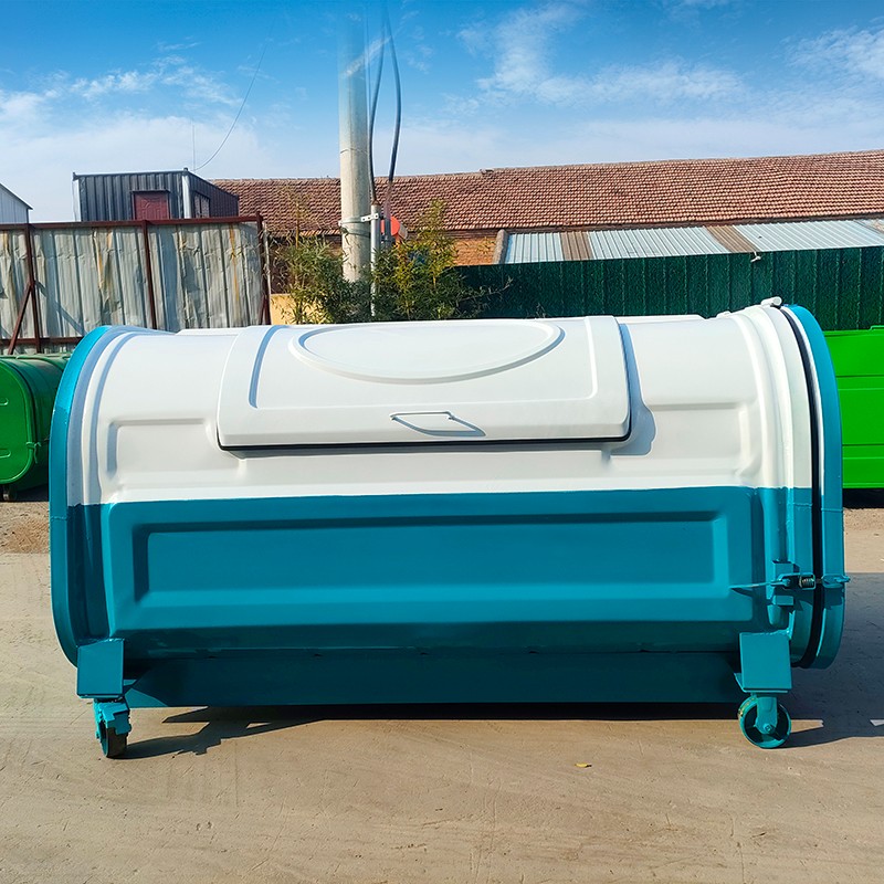 上下圆弧勾臂垃圾箱