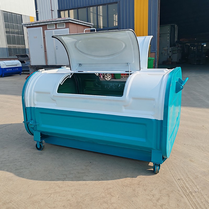 上下圆弧勾臂垃圾箱