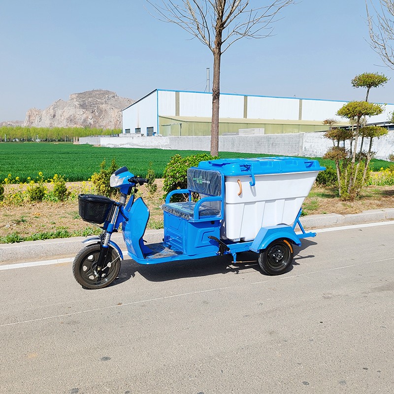 电动三轮大白桶垃圾分类车