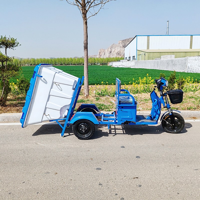 电动三轮大白桶垃圾分类车