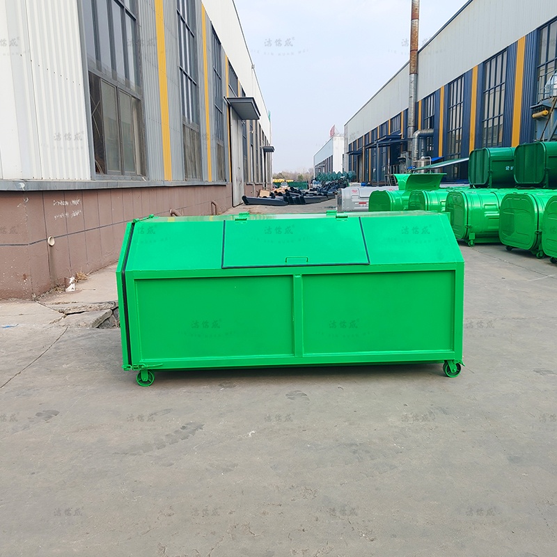 万向轮方便移动勾臂垃圾箱