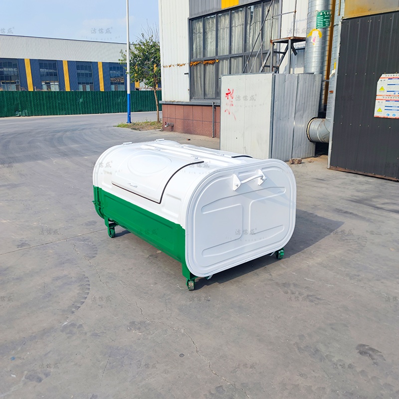 白绿3方车载勾臂箱