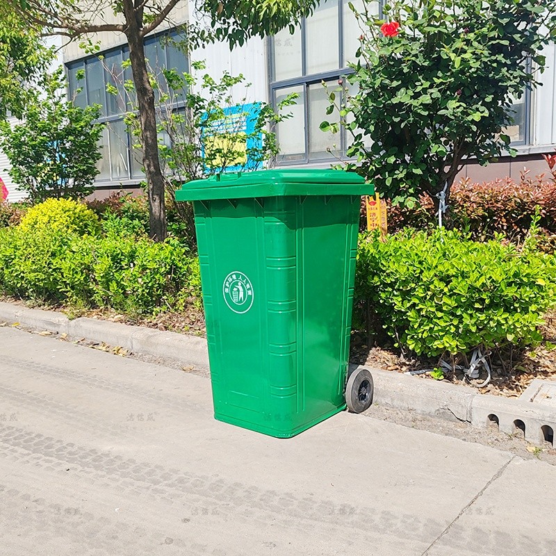 240L镀锌板垃圾桶