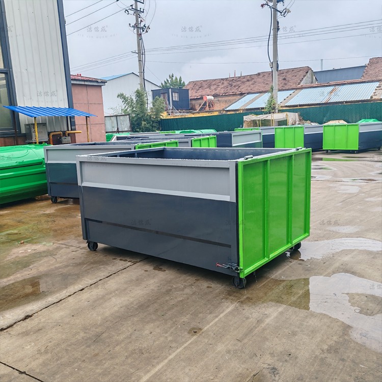 无盖建筑垃圾箱
