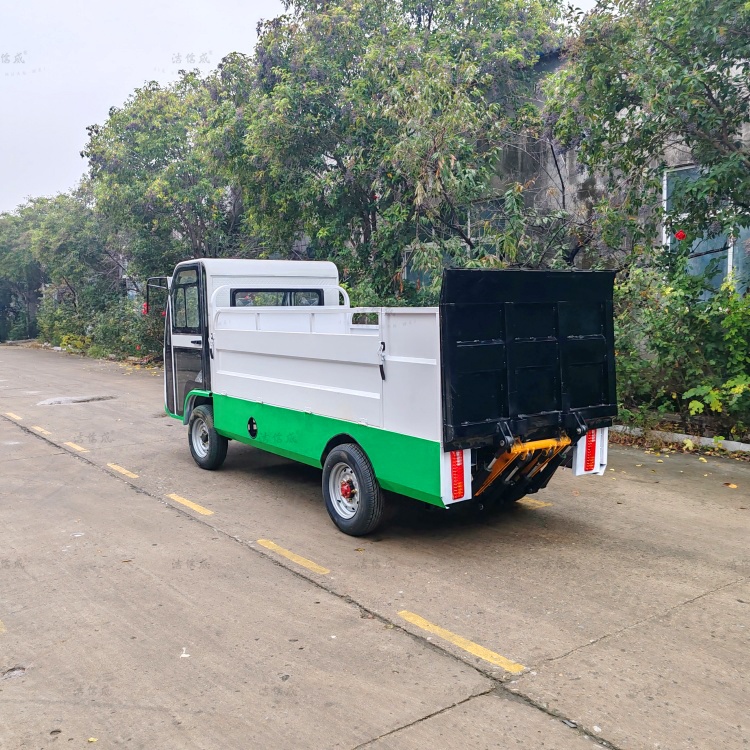 电动四轮8桶液压尾板车